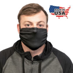 Black Microfiber Face Cover