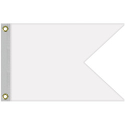 Single Reverse Knitted Polyester Guidon Boat Flag (16"x24")