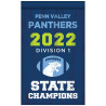 Front view of banner