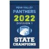 Back view of banner
