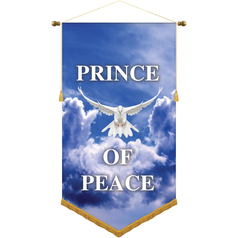 30" x 54" Podium Banner, V Cut/ with Fringe