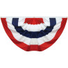 16"x 32" Sewn 5-Stripe Nylon Pleated Fan