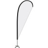 8' Portable Double Sided Teardrop Kit w/Cross Base
