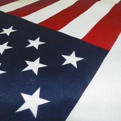 Red/White/Blue Blank Embroidered Flag