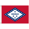 Arkansas 4' x 6' 2-ply Polyester Flag w/ Heading & Grommets