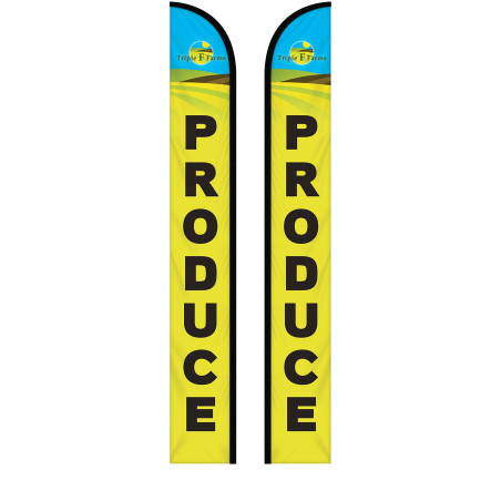 15' Double Sided Custom Portable Half Drop Banners