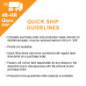 Quick Ship Guidelines