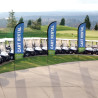In Use at a golf course for cart rental signage