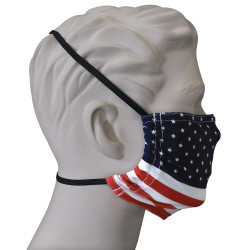 Flag Pattern Microfiber Face Cover