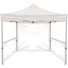 10' Heavy Duty Tent With One Full Double Sided Wall and Two Double Sided Half Walls