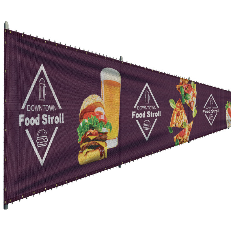6' x 48' Premium Polyester Mesh Banner