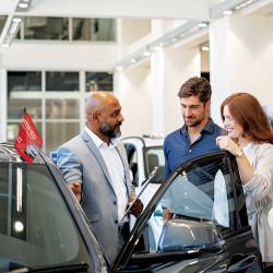 In use at a car dealership