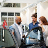 In use at a car dealership
