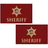 5' x 8' Double Sided Embroidered Flag with Pole Sleeve