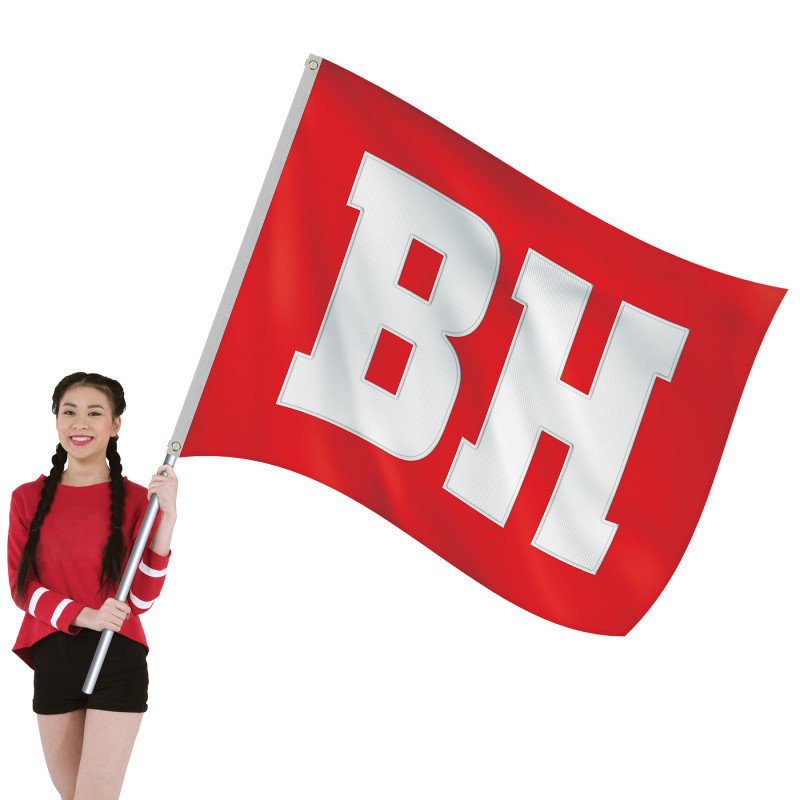 5' x 6' Nylon Two Letter School Spirit Flags