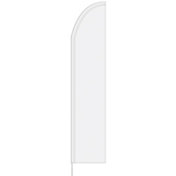 3' x 15' Custom Double Sided Half Drop Flag