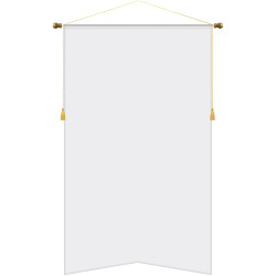36" x 60" Podium Banner, Angle Cut / No Fringe