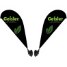 Double Sided Mini Teardrop Banner with Premium Suction Cup