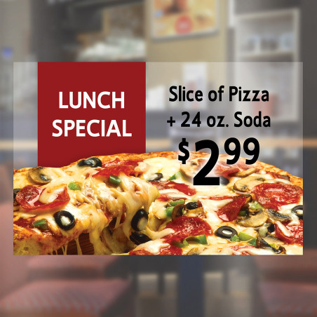 8" x 12" Outside Window Static Cling