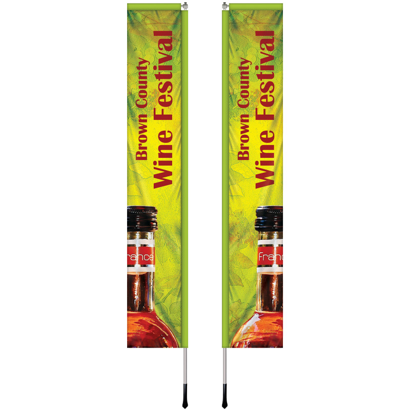 2' X 12' Custom Double Sided Windchaser Flag Kit