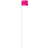Pink 4" x 5" Marker Flag on a 36" Wire