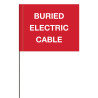Generic Message Marking Flags - Buried Electric Cable Generic Message Marking Flags - Sewer