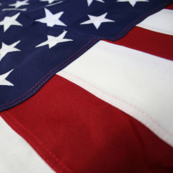 20' x 38' 2-Ply Polyester U.S. Flag with Rope and Thimble