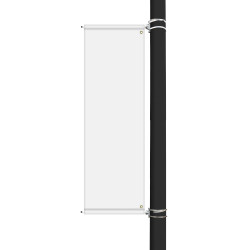 72" x 22" Custom Sunbrella™ Avenue Banner-1 Color Imprint