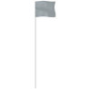 Silver 4" x 5" Marker Flag on a 21" Wire
