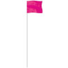 Pink 4" x 5" Marker Flag on a 21" Wire