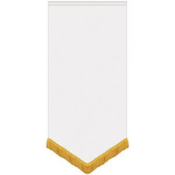 36" x 72" Premium Gonfalon V-cut with Fringe