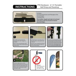 Teardrop Banner Instructions