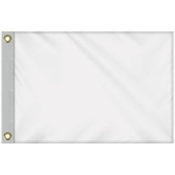 24 - Hour 14" x 20" Custom Single Reverse Knitted Polyester Golf Flag with Heading & Grommets