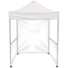 6.5' Square Canopy Tent w/1 Full Double Sided Wall & 2 Double Sided Half Walls