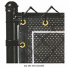 Corner with zip ties