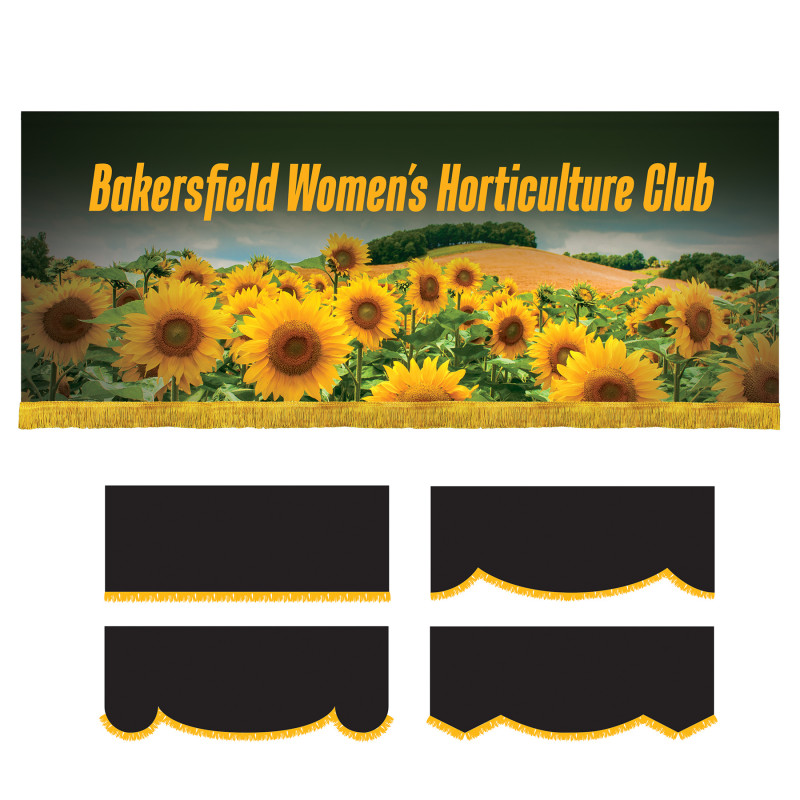 3' x 8' Parade Lead Banner with Fringe
