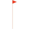 Solid Color Orange Pennant Field Flag w/Orange Staff