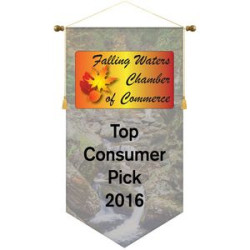 26" x 48" Podium Banner, V Cut/ No Fringe
