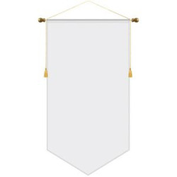 26" x 48" Podium Banner, V Cut/ No Fringe