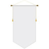 26" x 48" Podium Banner, V Cut/ No Fringe