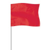 Red 4" x 5" Marker Flag on a 21" Wire