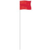 Red 4" x 5" Marker Flag on a 21" Wire
