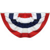 4' x 8' Sewn 5-Stripe Nylon Pleated Fan