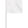 1-Color 4" x 5" Custom High Gloss Polyethylene Marking Flag with 21" Wire Staff