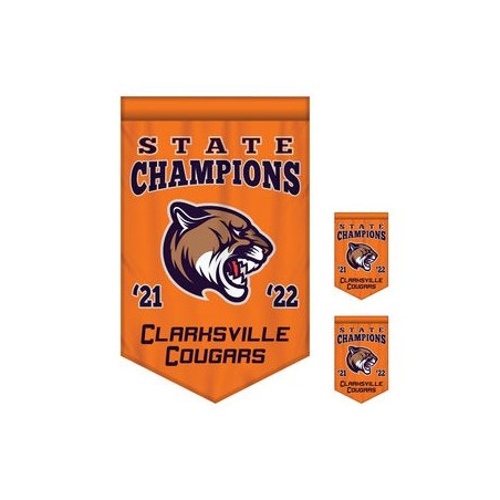 2' x 3' Championship Banner Double Sided V-Cut