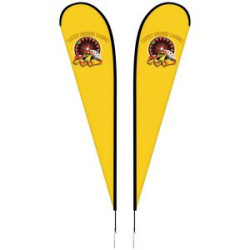 12' Double Sided Portable Teardrop Banner w/Hardware Set