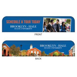 Front and back printed banner