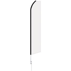 24 - Hour 12' Digitally Printed Custom Swooper Banner w/ 15' Swooper Pole