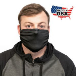 Black Microfiber Face Mask