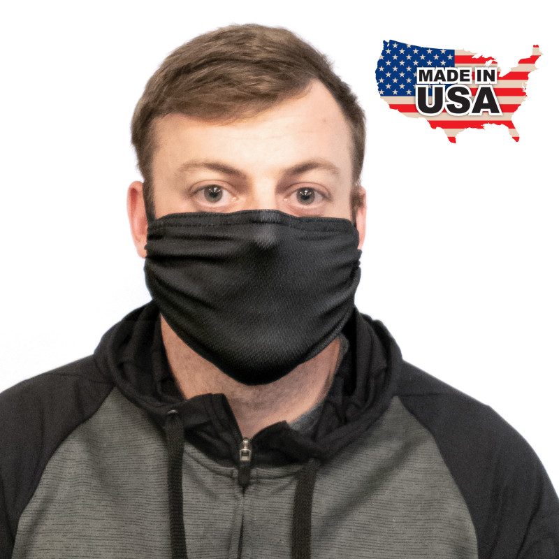 Black Microfiber Face Mask